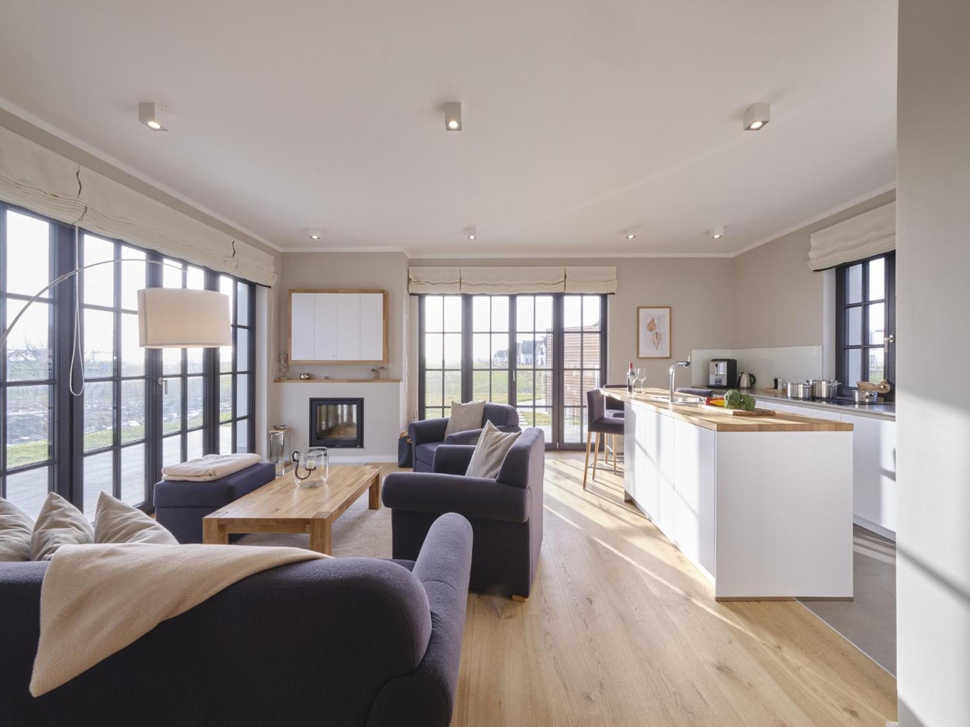Reetland Am Meer - Luxusplus Reetdachvilla Mit 4 Schlafzimmern, Aussensauna, Loungebereich Und Kamin G07 ドランスケ エクステリア 写真