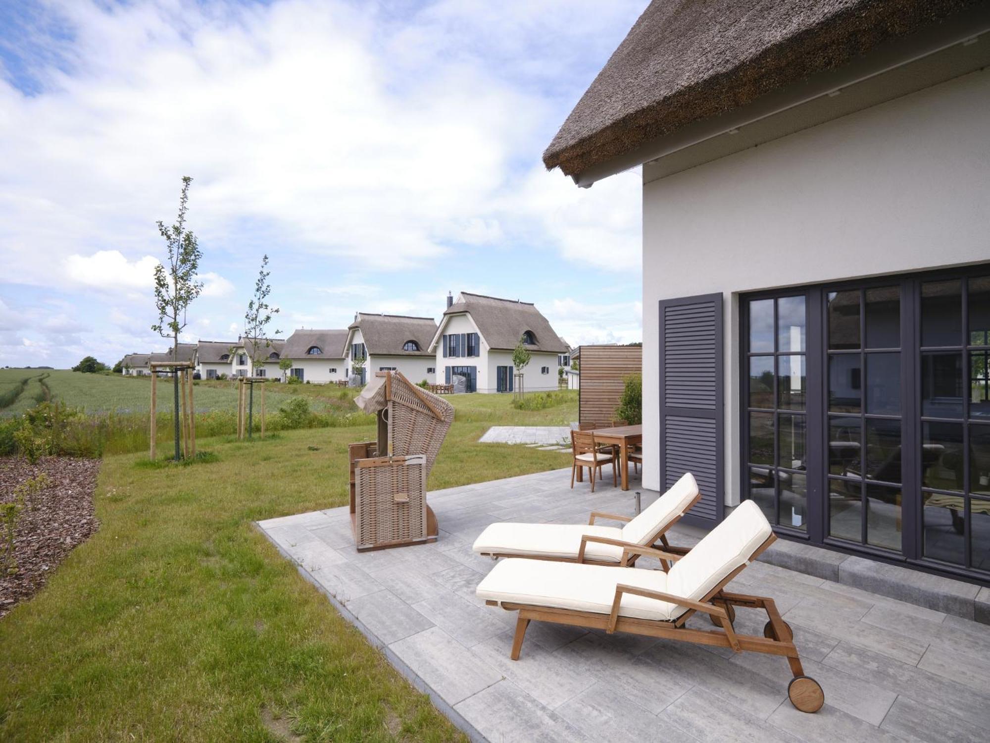 Reetland Am Meer - Luxusplus Reetdachvilla Mit 4 Schlafzimmern, Aussensauna, Loungebereich Und Kamin G07 ドランスケ エクステリア 写真