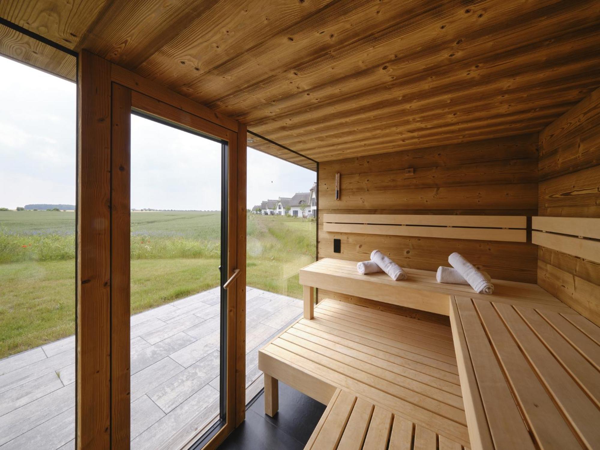 Reetland Am Meer - Luxusplus Reetdachvilla Mit 4 Schlafzimmern, Aussensauna, Loungebereich Und Kamin G07 ドランスケ エクステリア 写真